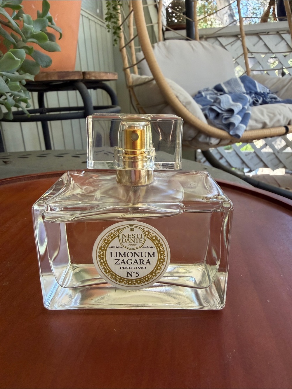 Nesti Dante Limonum Zagara No.5 Clear Glass Perfume Bottle